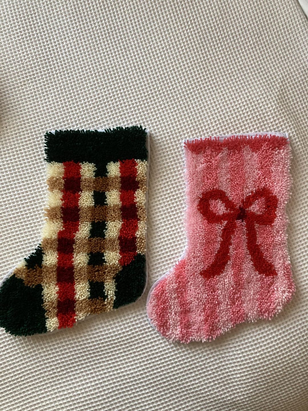 Customer photo review of COZY PLAID - Christmas Stocking Kit
