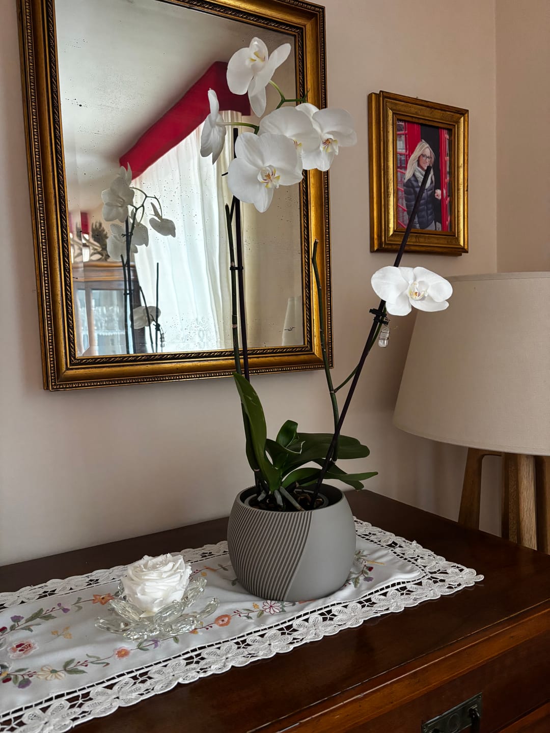 Customer photo review of Vaso Orchidea Mezzaluna