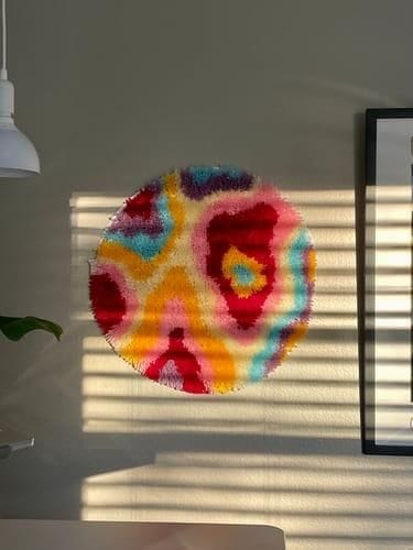 Customer photo review of PSYCHEDELIA - Rug Making Kit