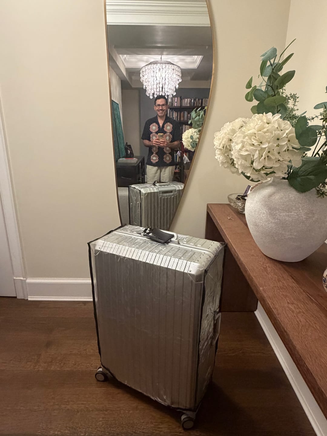 Customer photo review of TREVA Aluminum Suitcase Silver
