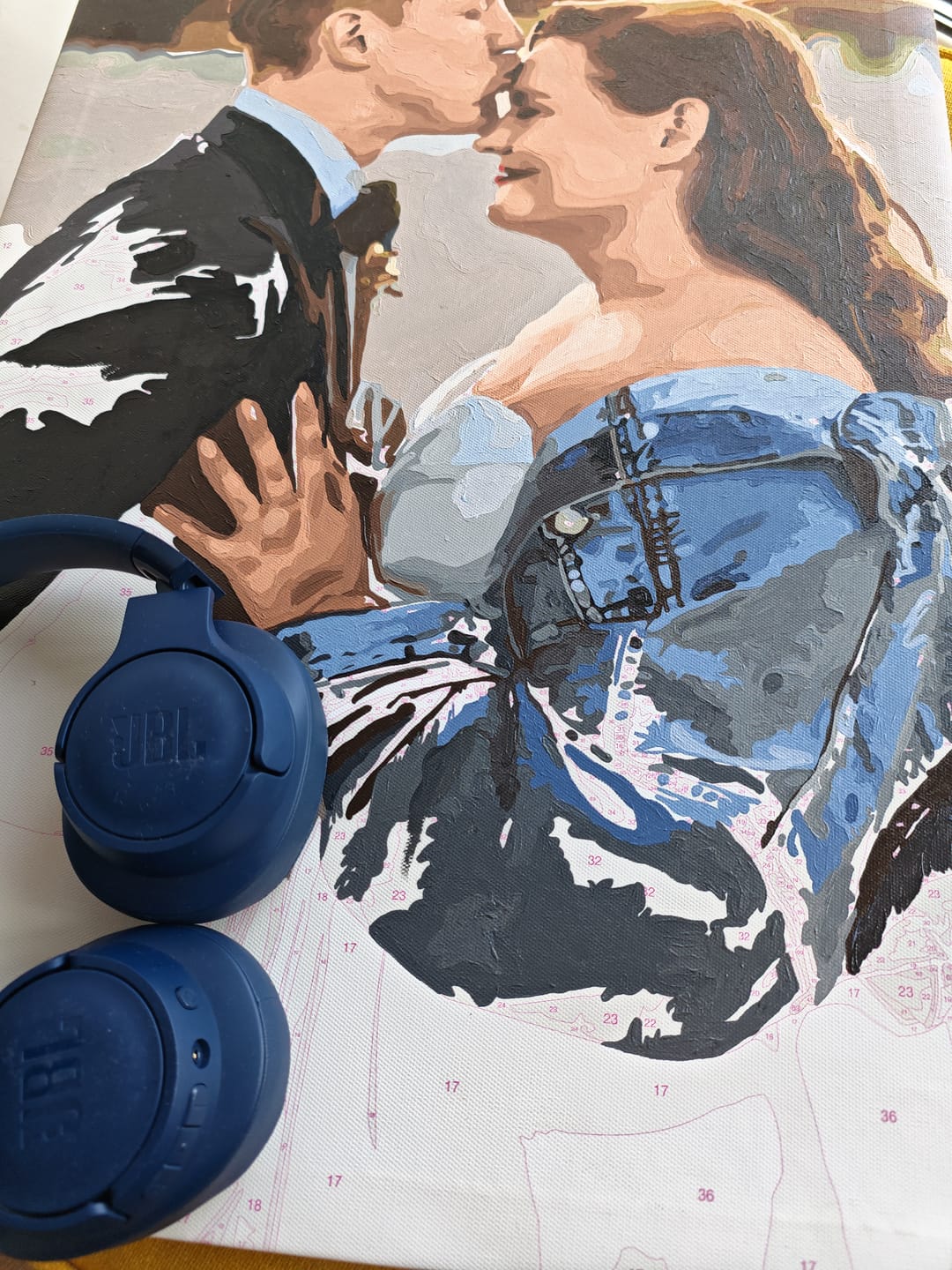 Customer photo review of Custom Paint by Numbers Kit