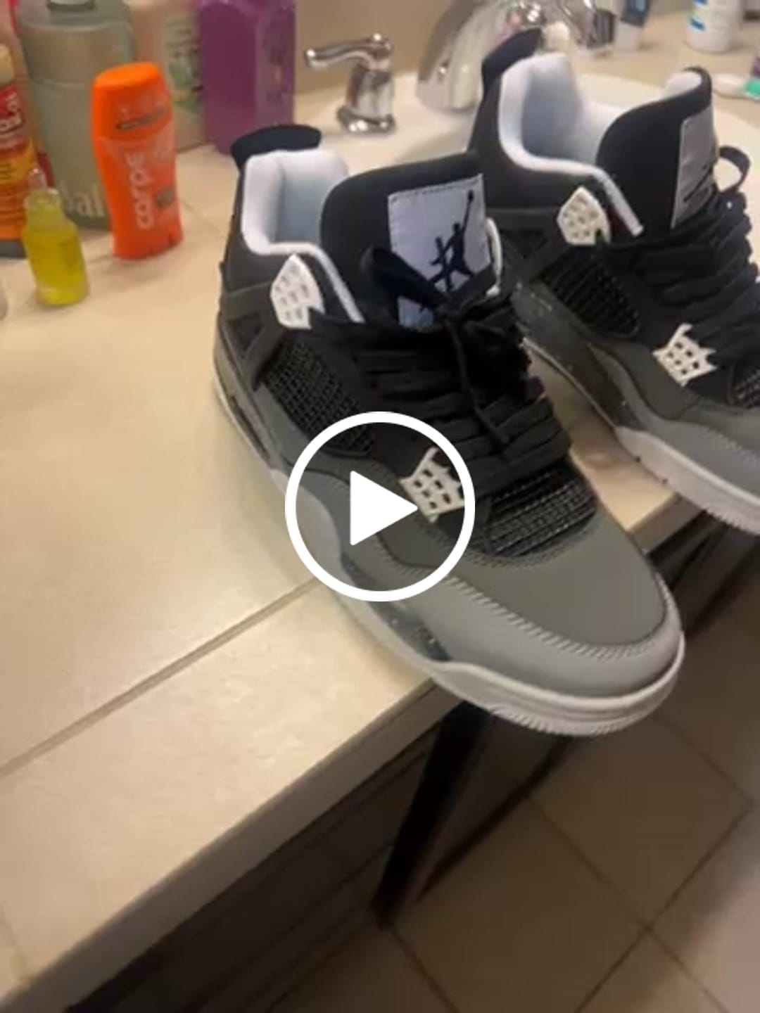 Customer video review of Jordan 4 "Fear"