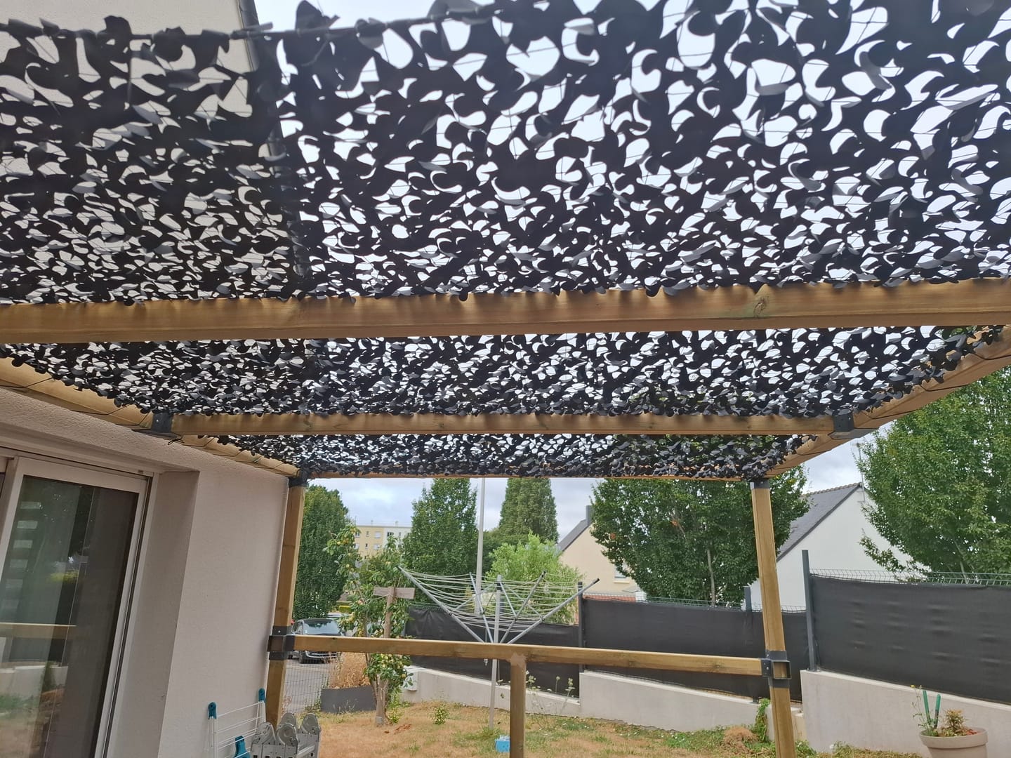 Customer photo review of Filet de camouflage renforcé noir