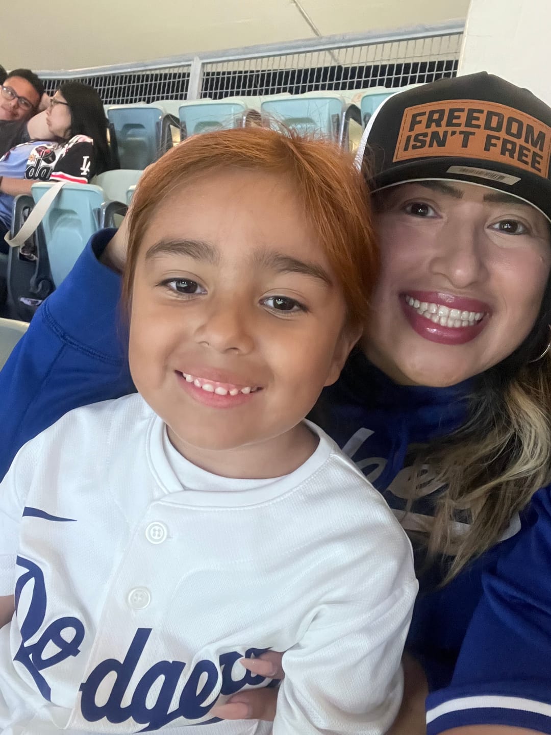 Customer photo review of Freedom Isn't Free Leather Patch Hat