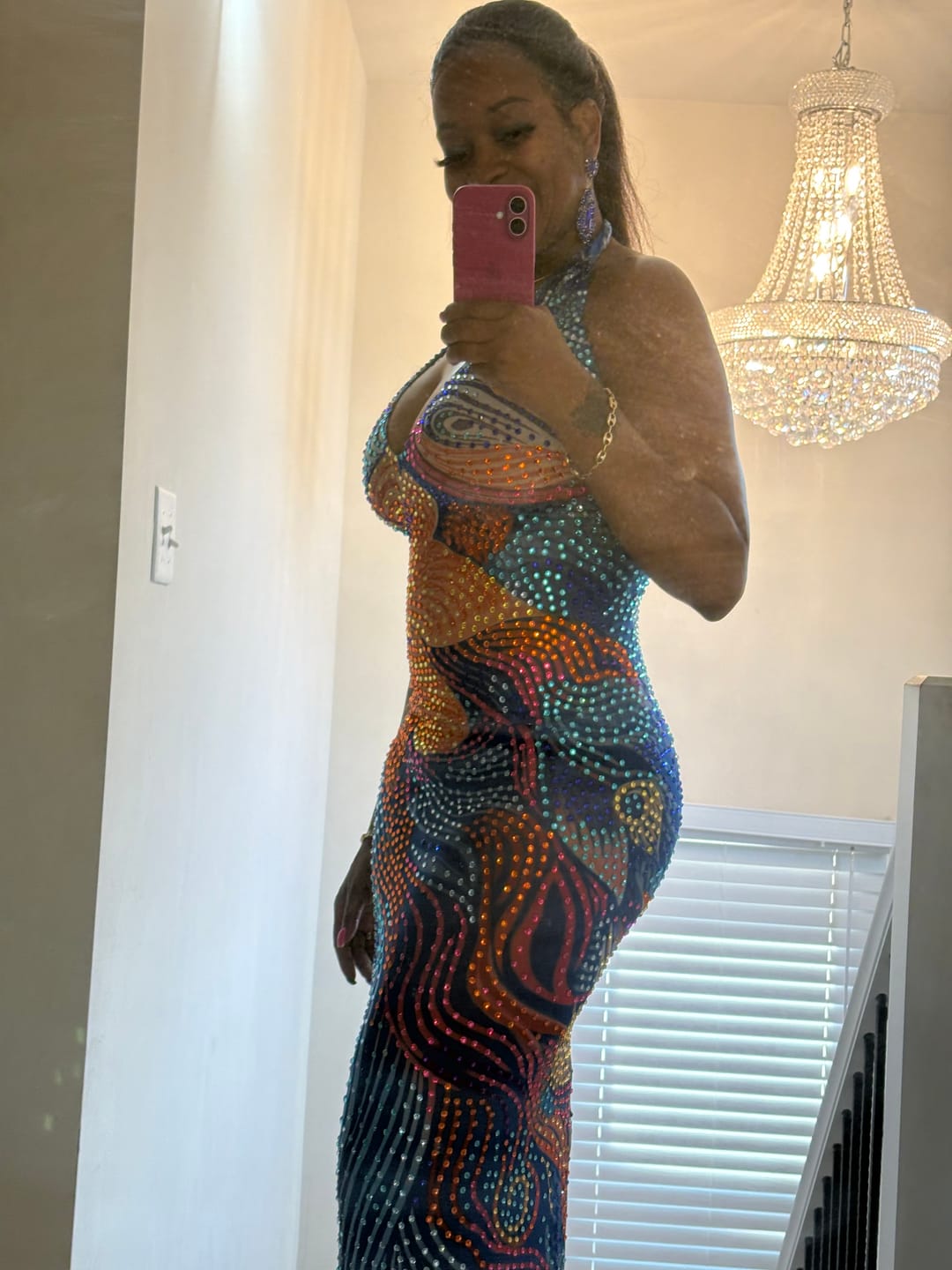 Customer photo review of Pure Fortune Blue Maxi Dress (Ready To Ship)
