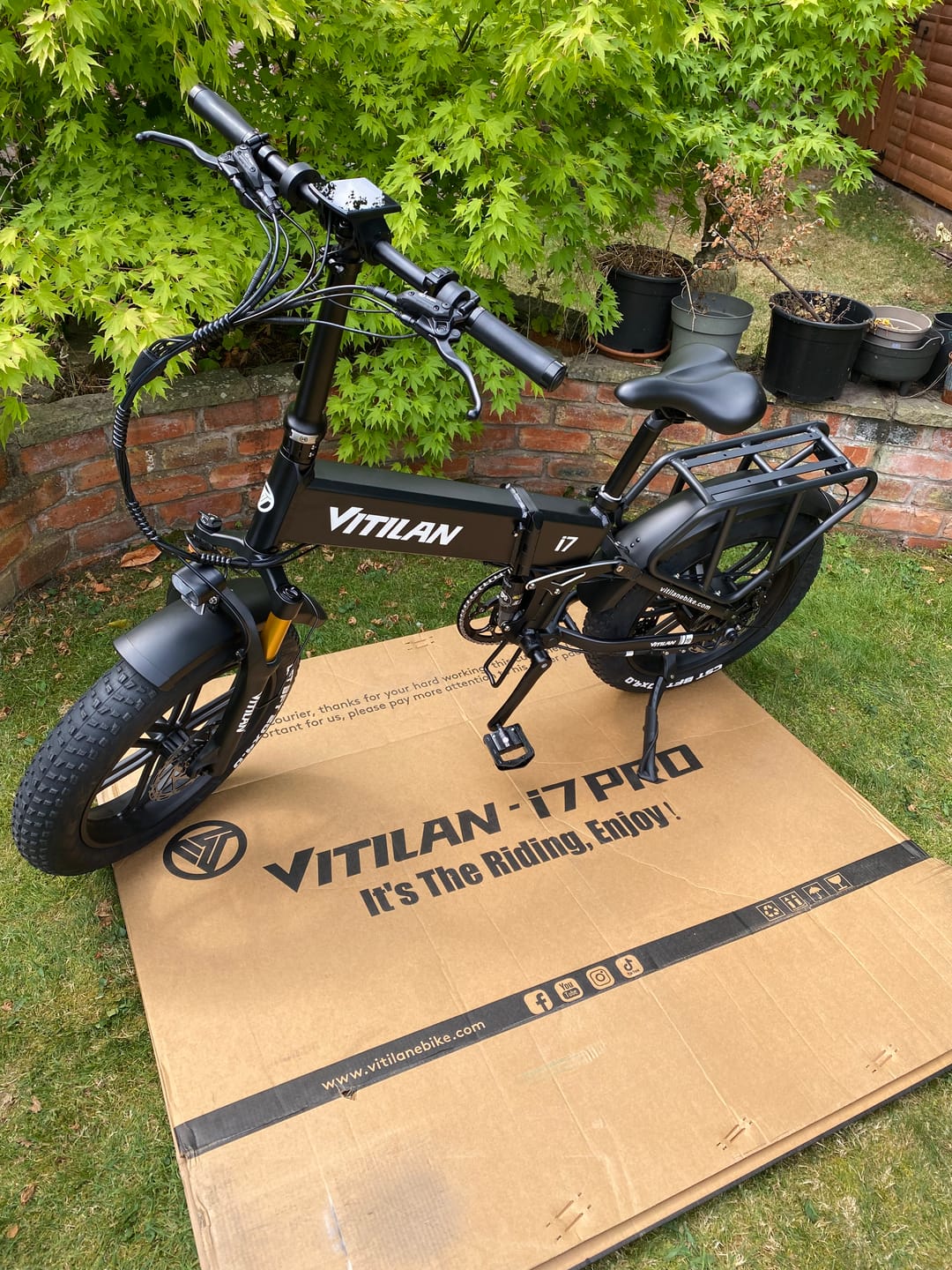 Customer photo review of I7 Pro 3.0 Folding Full Suspension Electric Bike
