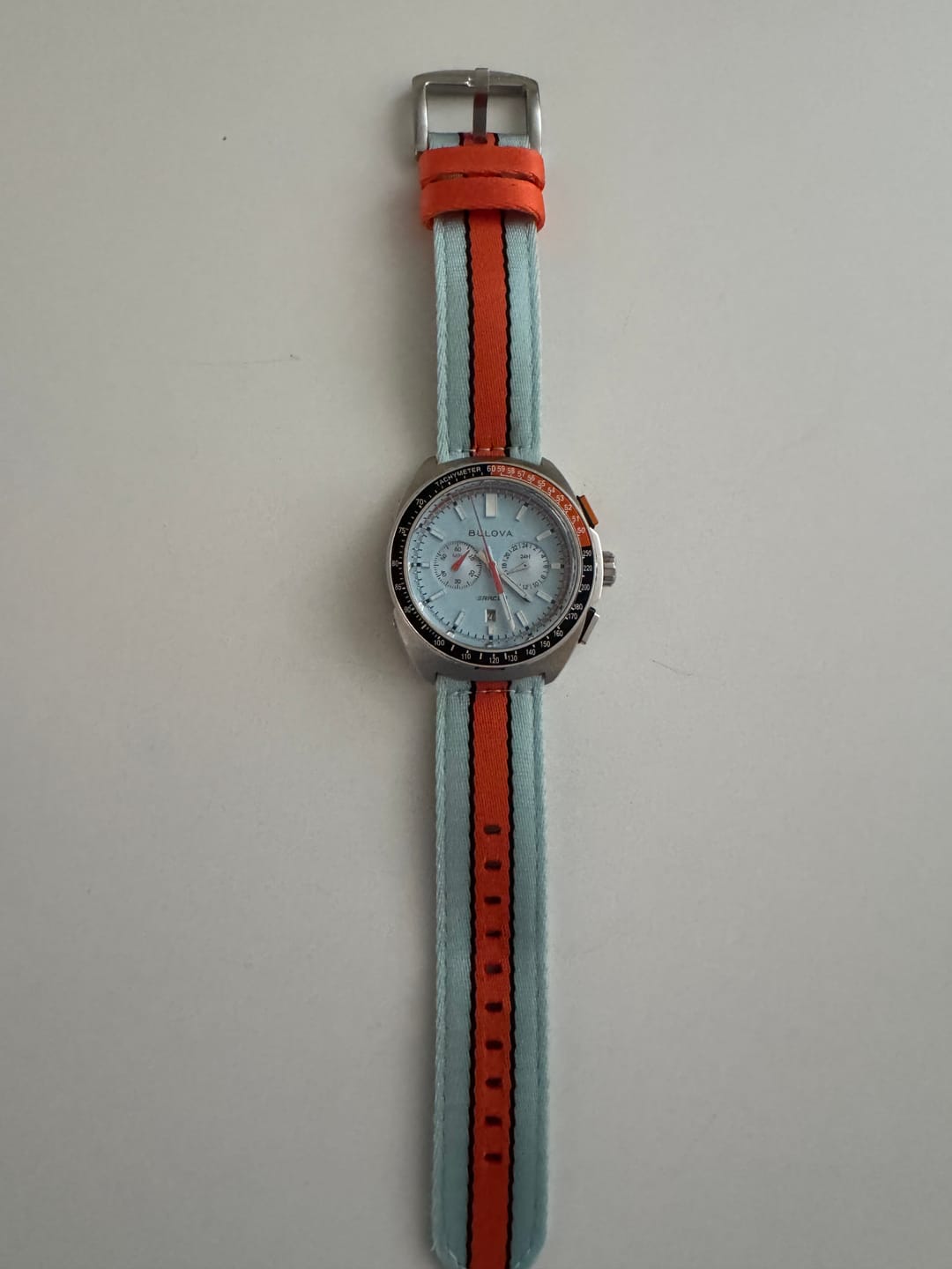 Customer photo review of Alpha2 - Racing Stripe - Blue Orange Black