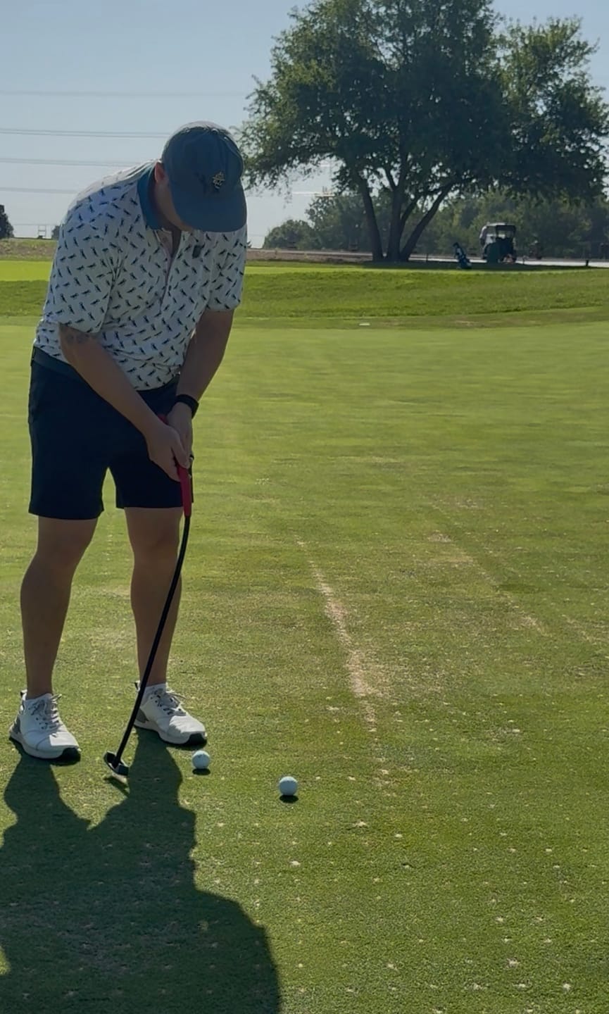 Customer photo review of String Theory Putting Trainer – Men’s 35"