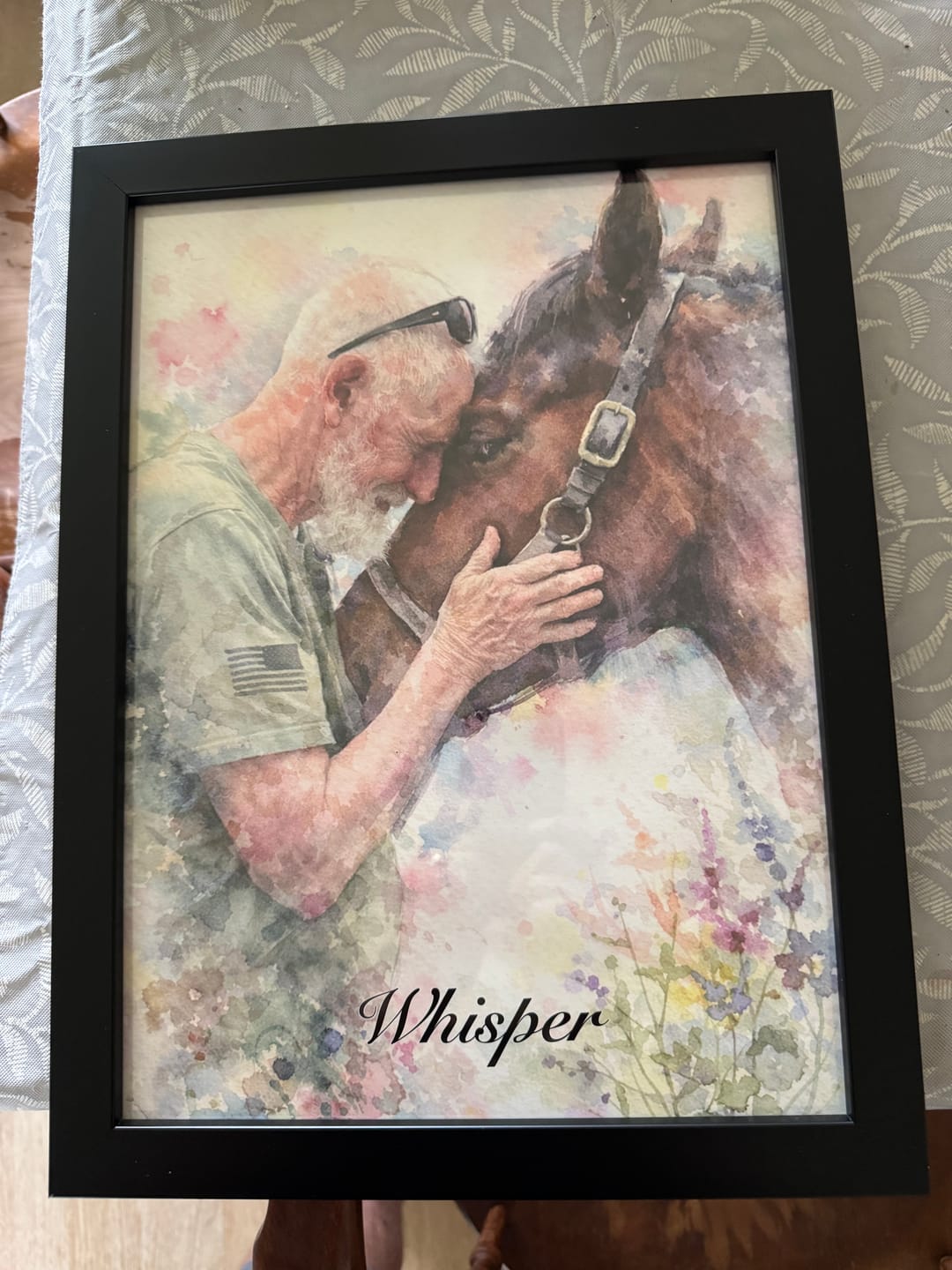 Customer photo review of Watercolor - Personalized Poster