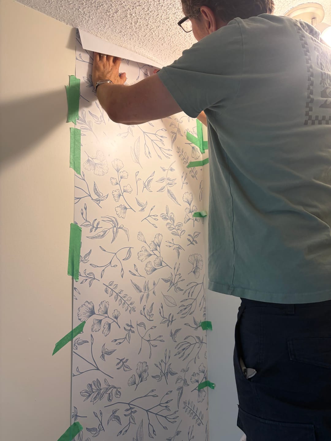 Customer photo review of Dainty Floral Botanical Wallpaper