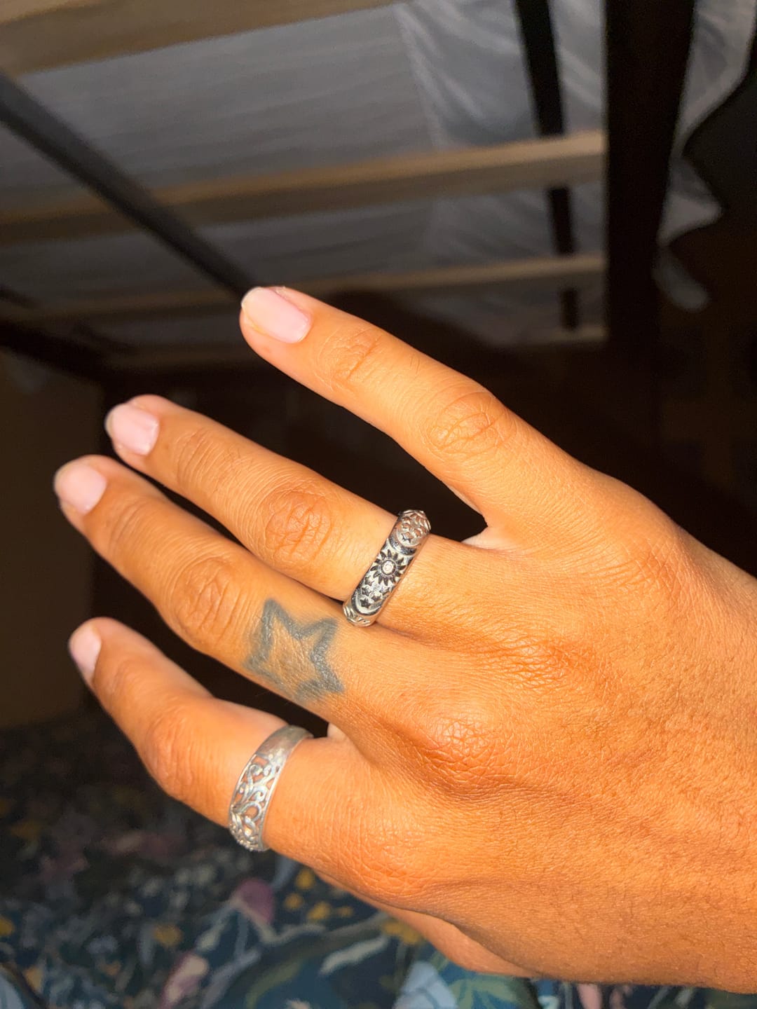 Customer photo review of Celestial Silver Ring