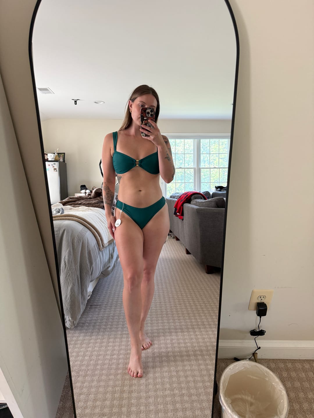 Customer photo review of CARSON Jade Cheeky Bikini Bottom