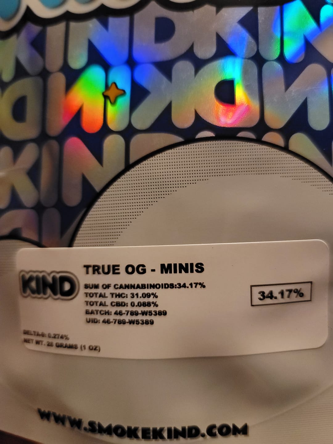 Customer photo review of True OG - Minis - 28 Grams - Indica