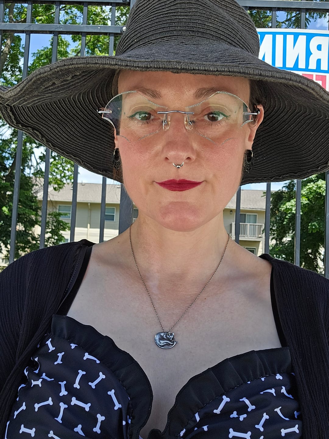 Customer photo review of Batty Eyeglasses