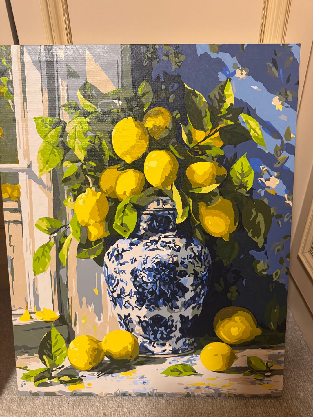 Customer photo review of Lemon bouquet | Paint by Number