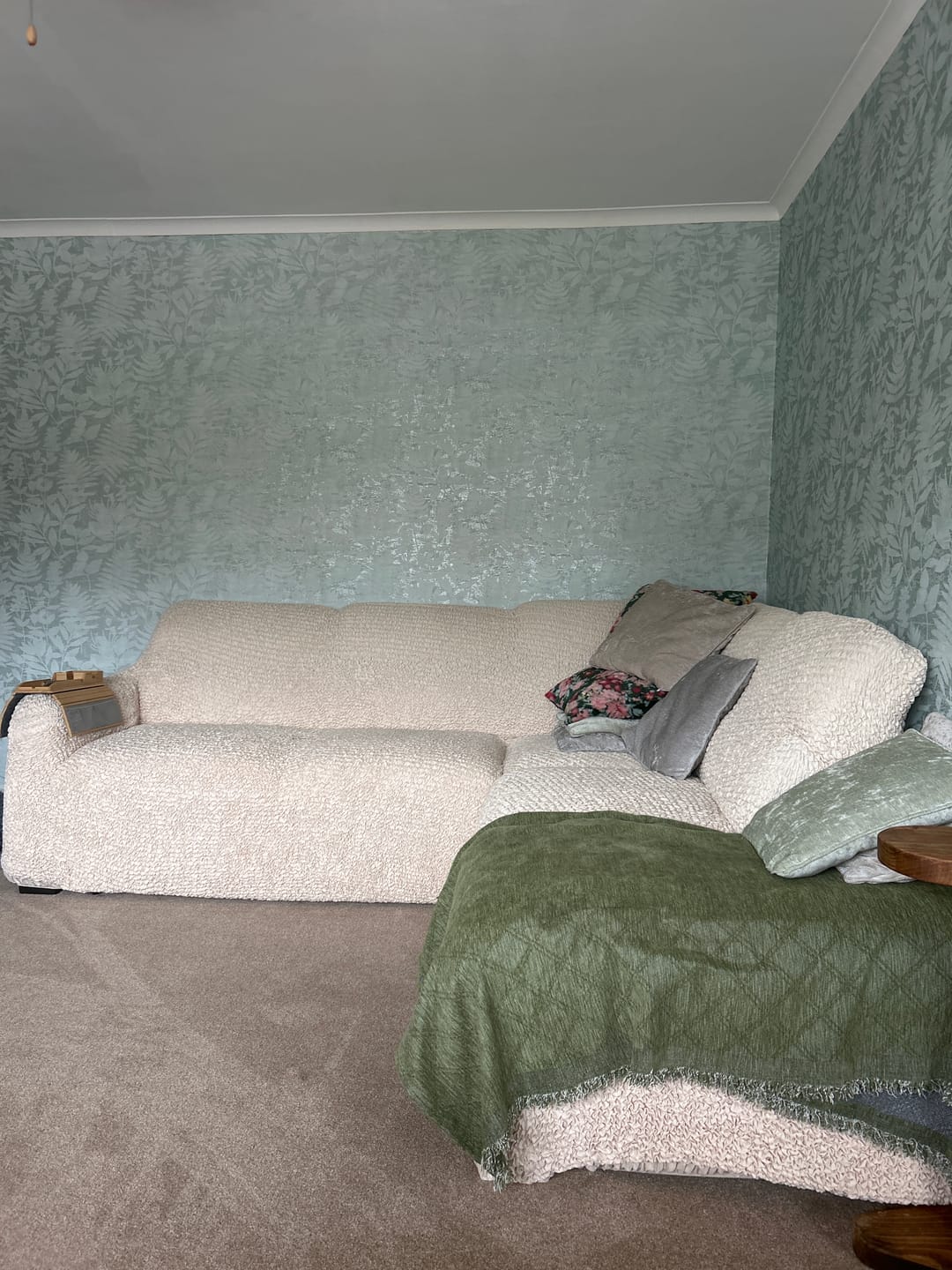 Customer photo review of Fullback Sofa Cover (Right Chaise) - Beige, Microfibra Collection