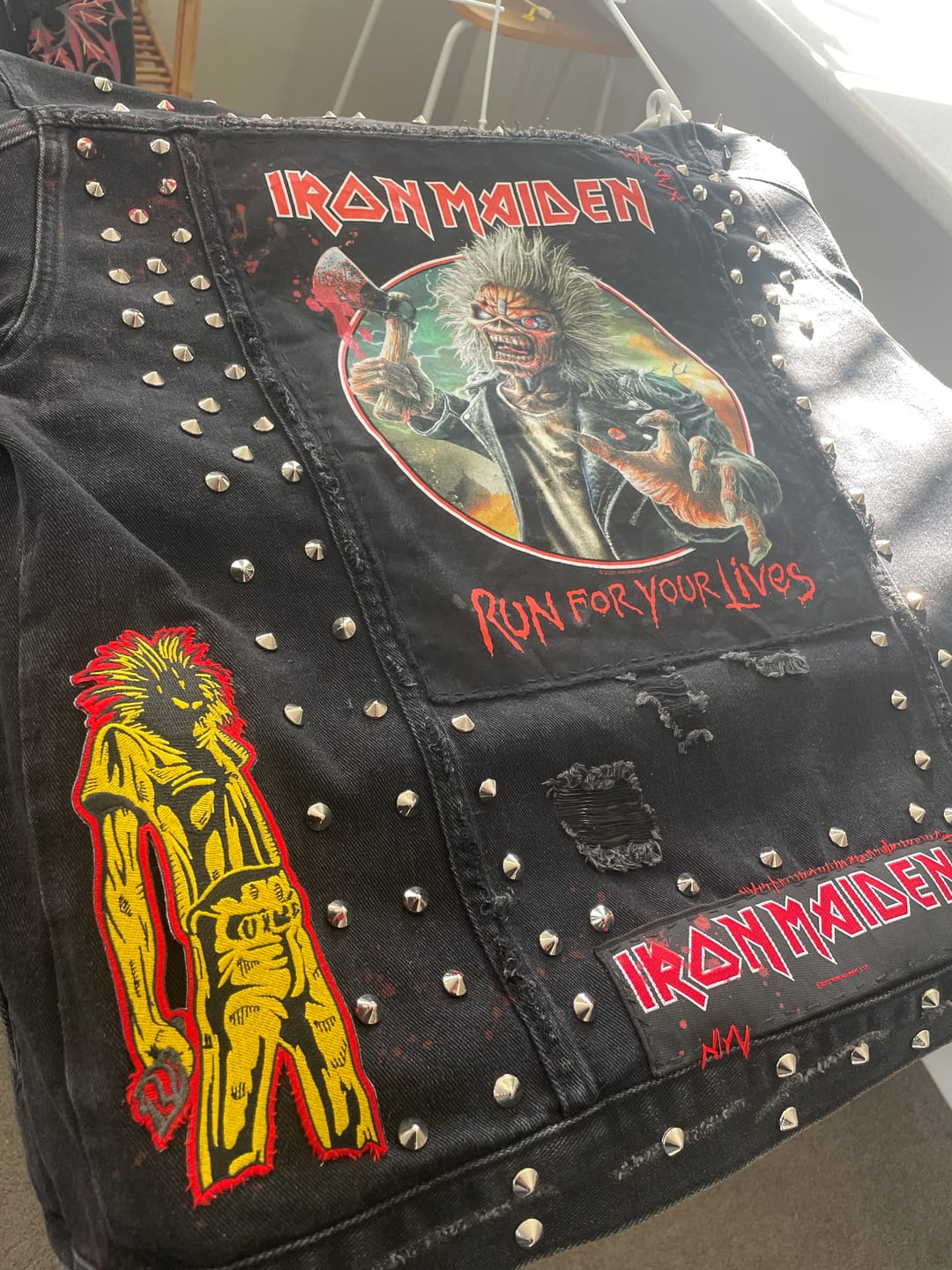 Customer photo review of Iron Maiden - Running Free - Oversize Embroidered Patch