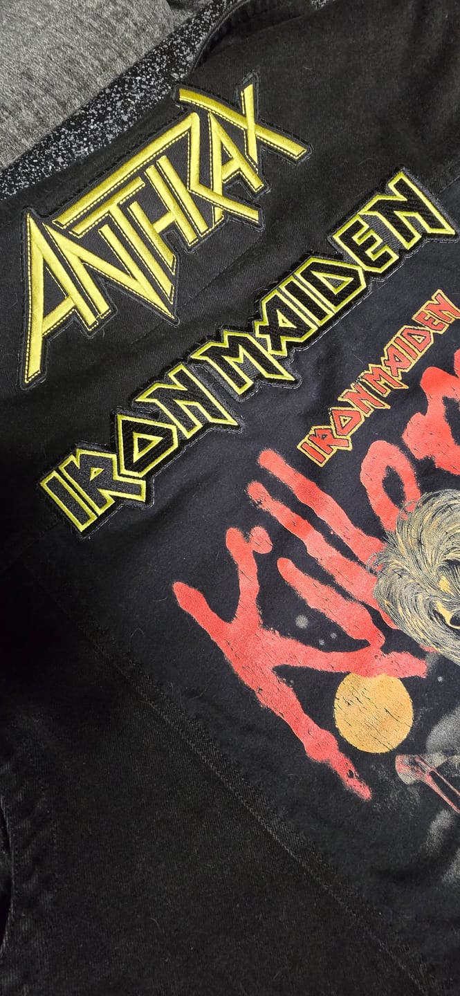 Customer photo review of Iron Maiden - Black - Embroidered Rocker Style Logo