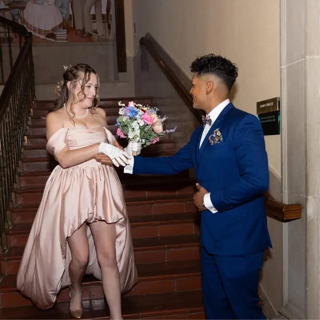 Customer photo review of White Satin Bridal Gloves