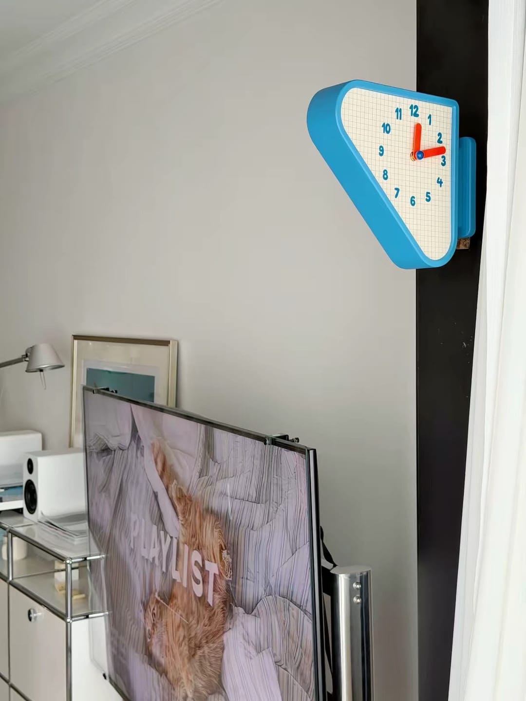 Customer photo review of Triangle Corner View Clock