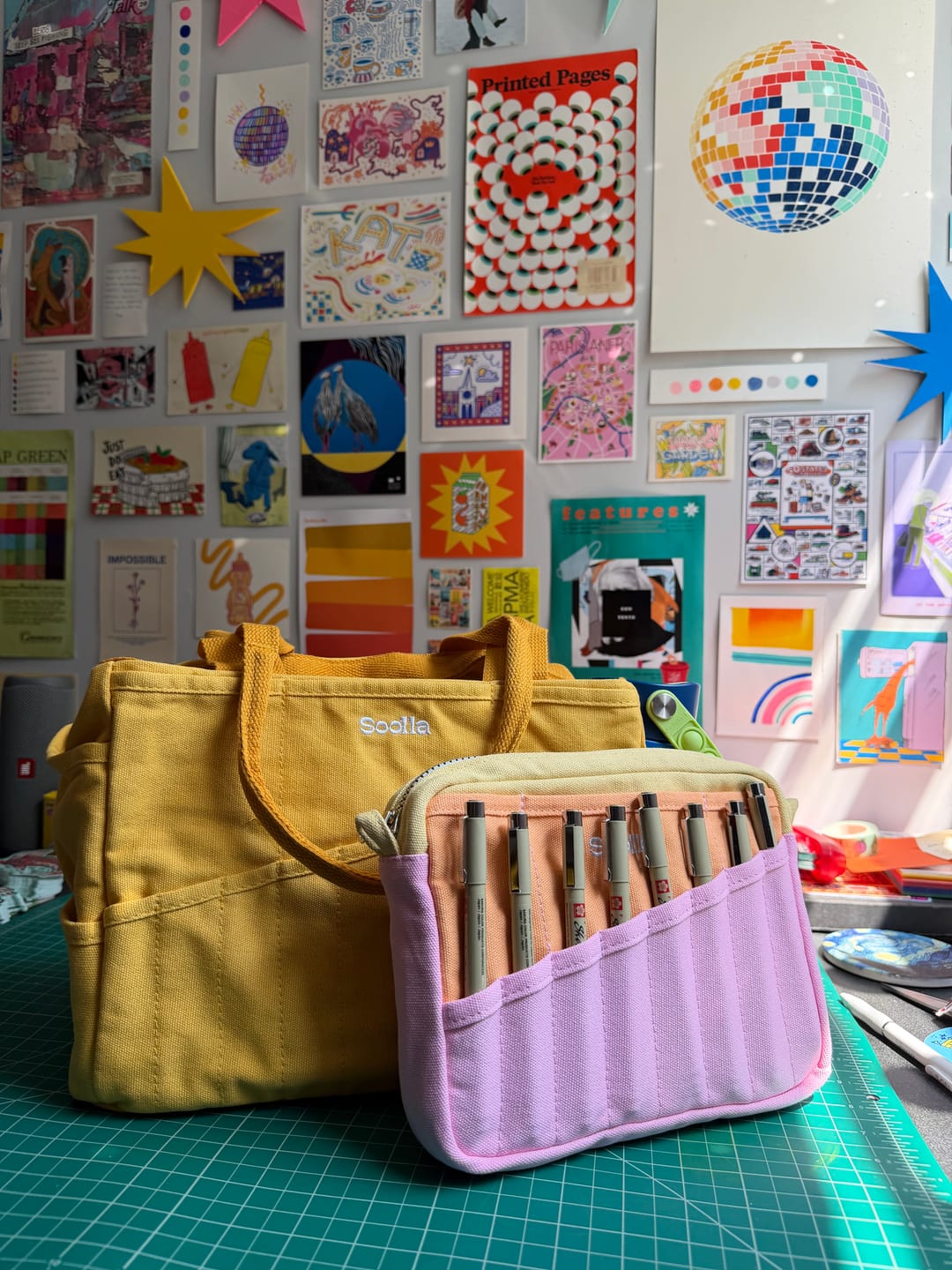 Customer photo review of Soolla® Studio Bag, Sunset Mustard