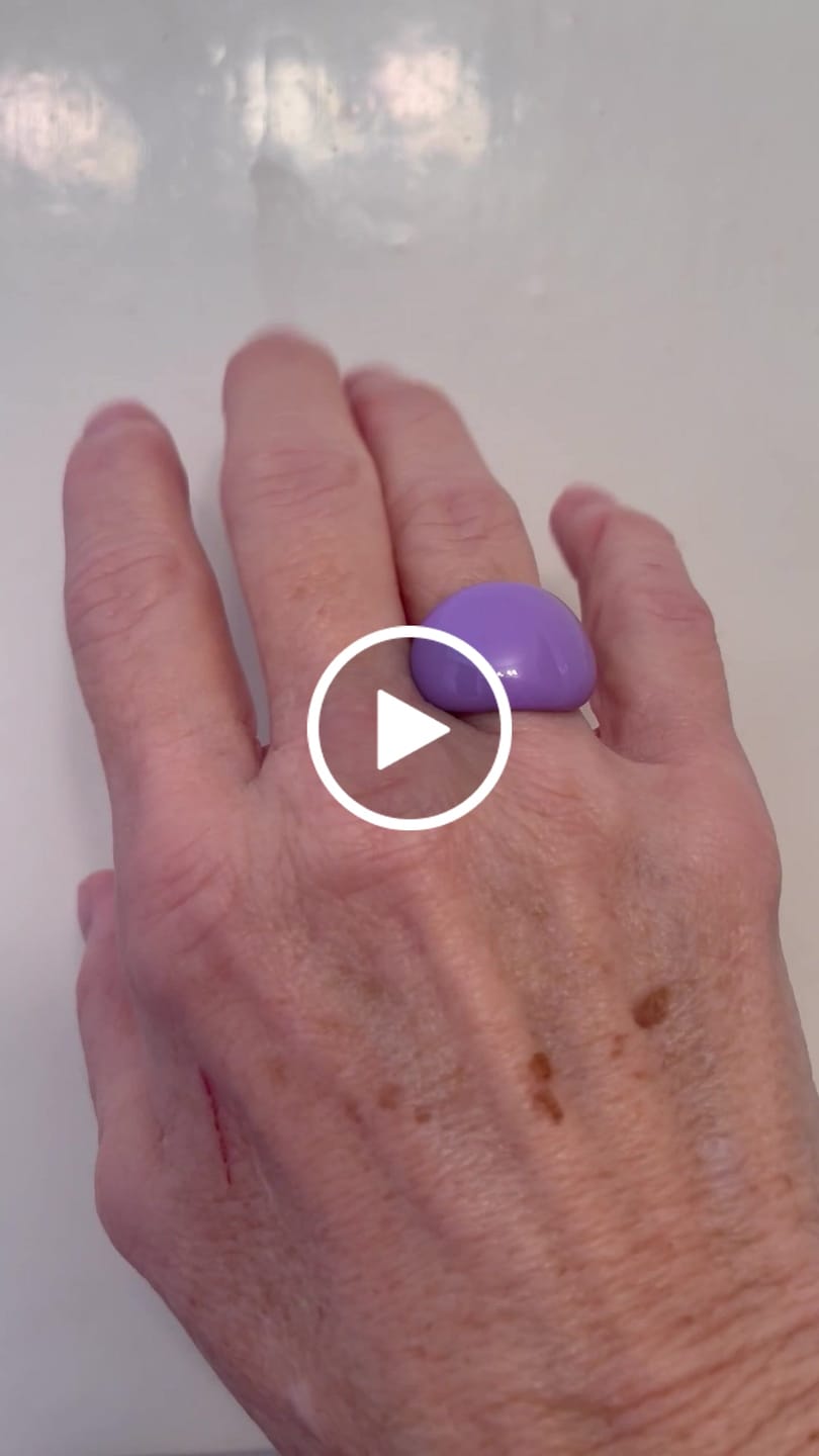 Customer video review of Lava Drop SS Enamel Ring