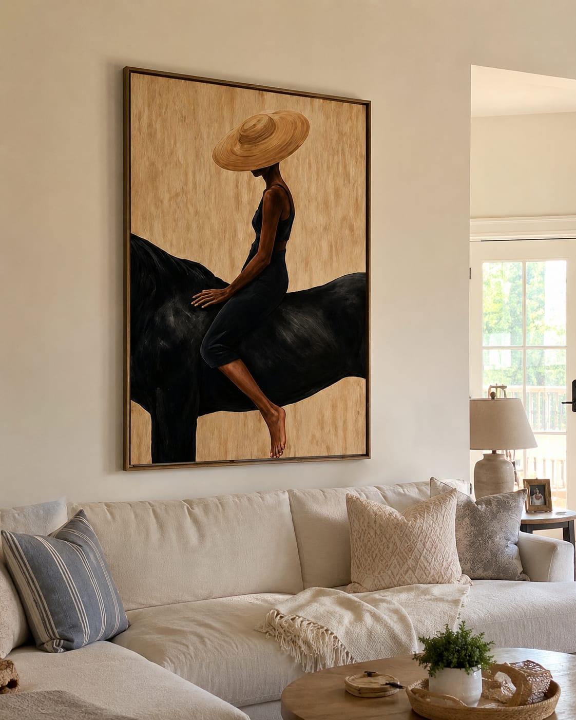 Customer photo review of Golden Shade-Black Horse Painting