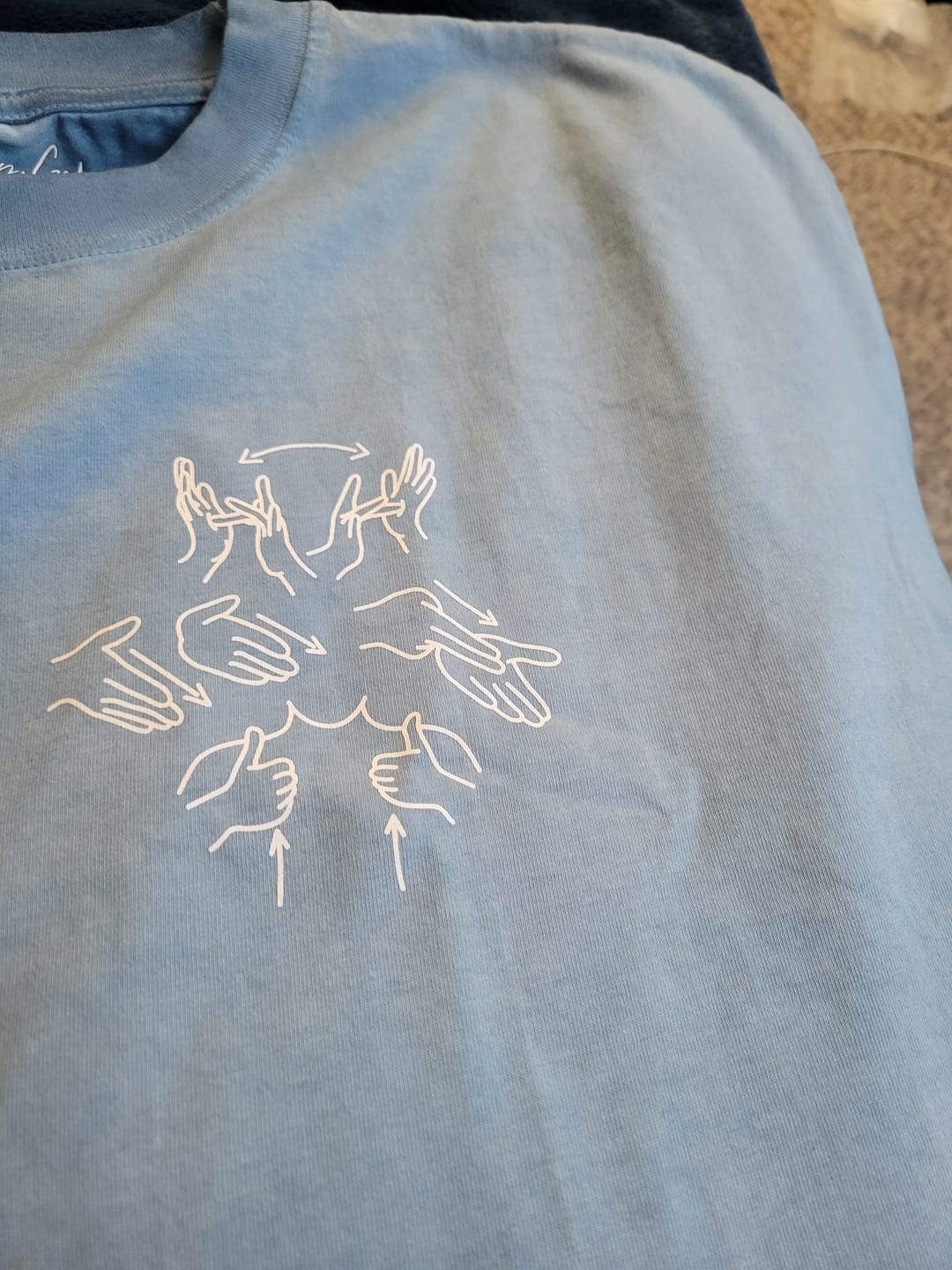 Customer photo review of THE WAY ASL T-SHIRT