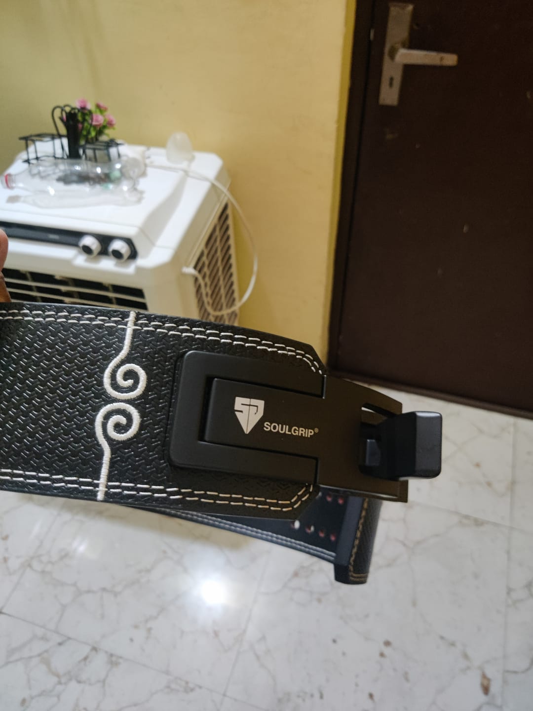 Customer photo review of Dragonforged Nightclaw 13mm Powerlifting Belt (Limited Edition)