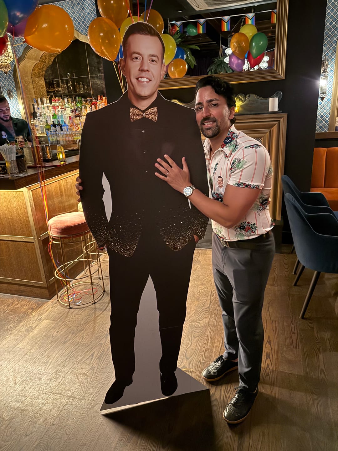 Customer photo review of Personalized Cardboard Cutouts | Custom Life Size Cutout
