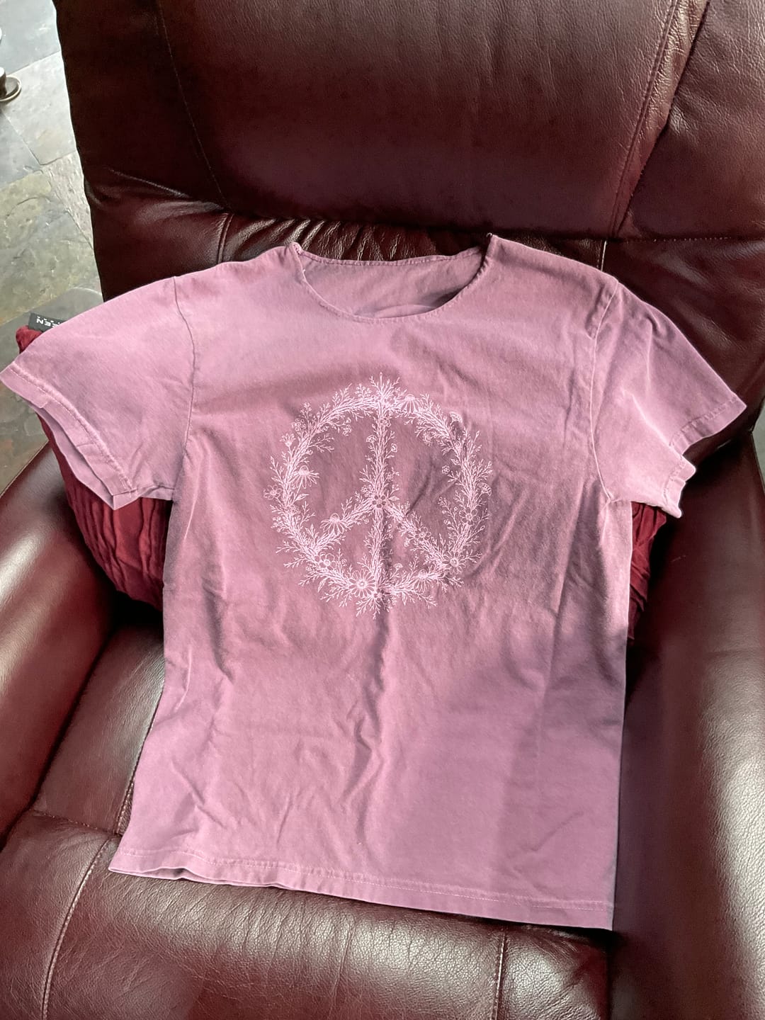 Customer photo review of Let Peace Grow T-Shirt