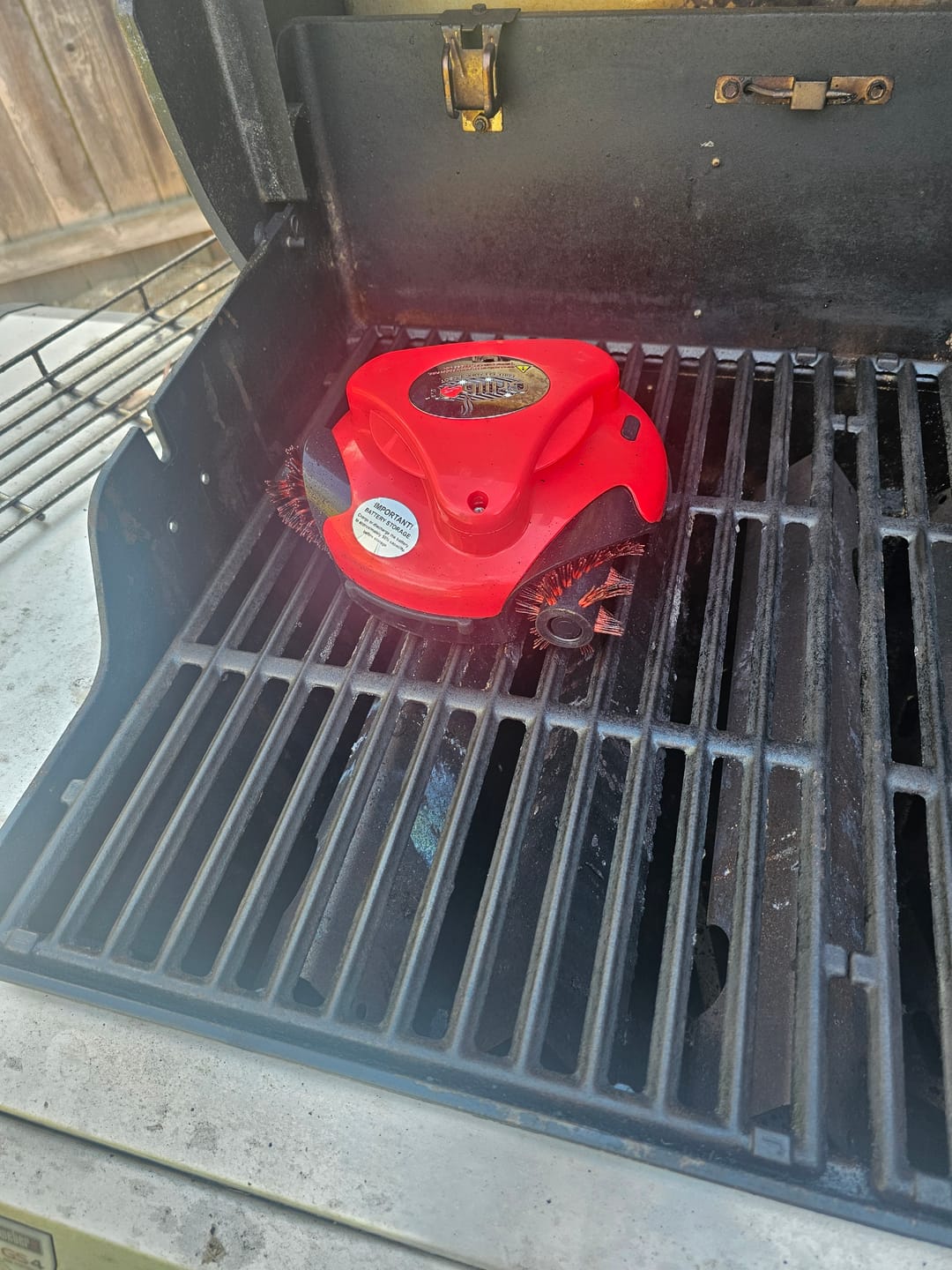 Customer photo review of Grillbot Automatic Robot Grill Cleaner