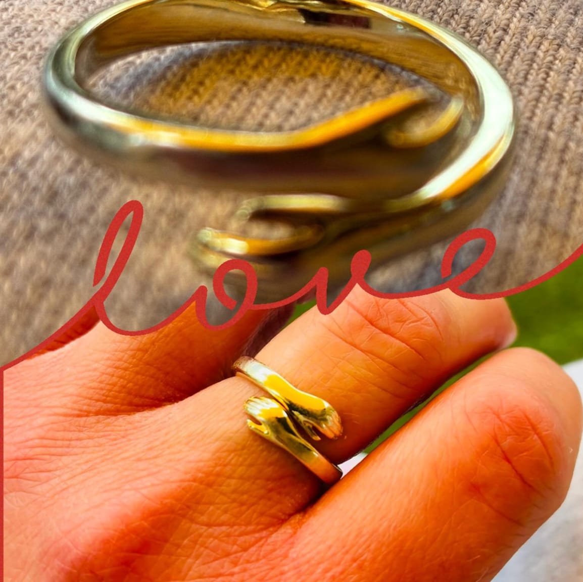 Customer photo review of Hug Ring
