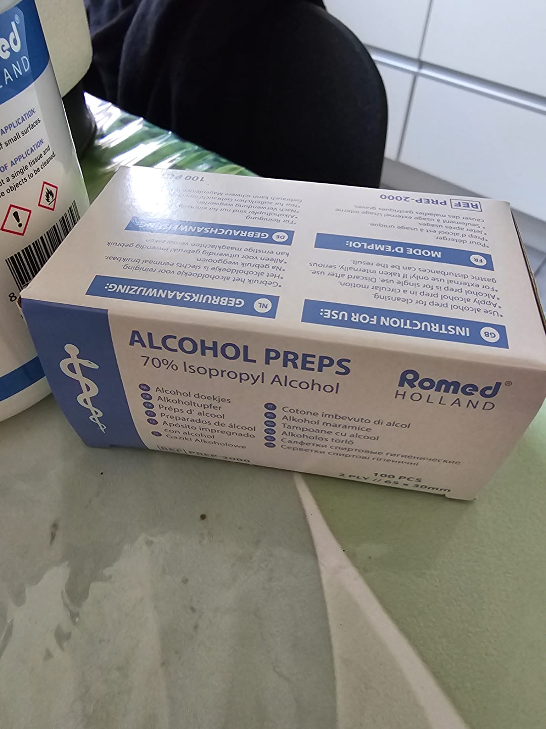 Customer photo review of 100 st Alkoholservetter för Desinfektion – 70% Isopropylalkohol