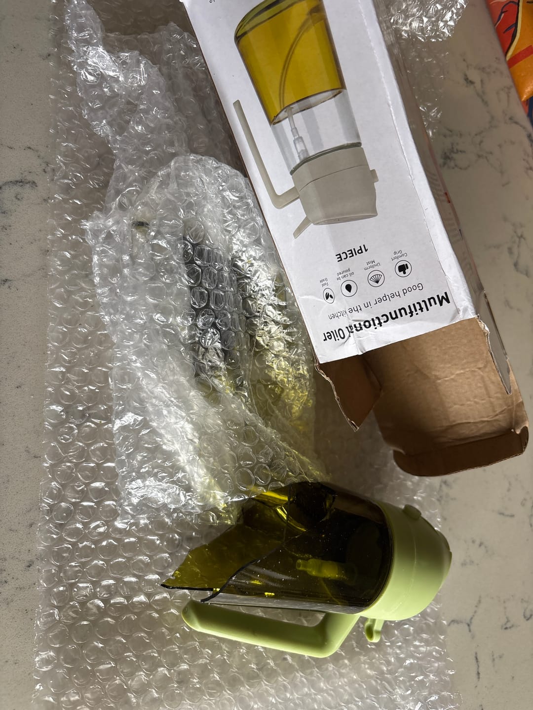 Customer photo review of 2 in 1 Oil Dispenser