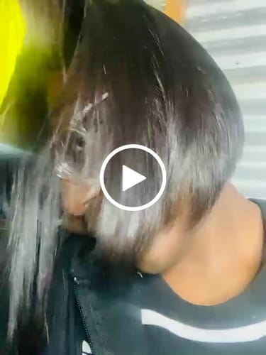 Customer video review of Budget Vietnamese Super Double Drawn Bone Straight 2x6 Closure 10" Natural Black Wig