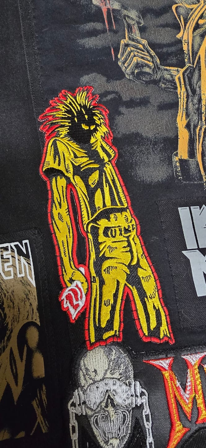 Customer photo review of Iron Maiden - Running Free - Oversize Embroidered Patch