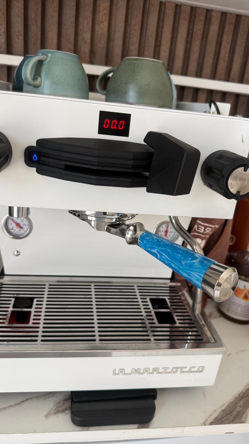 Customer photo review of Italian Handle Bottomless Portafilter