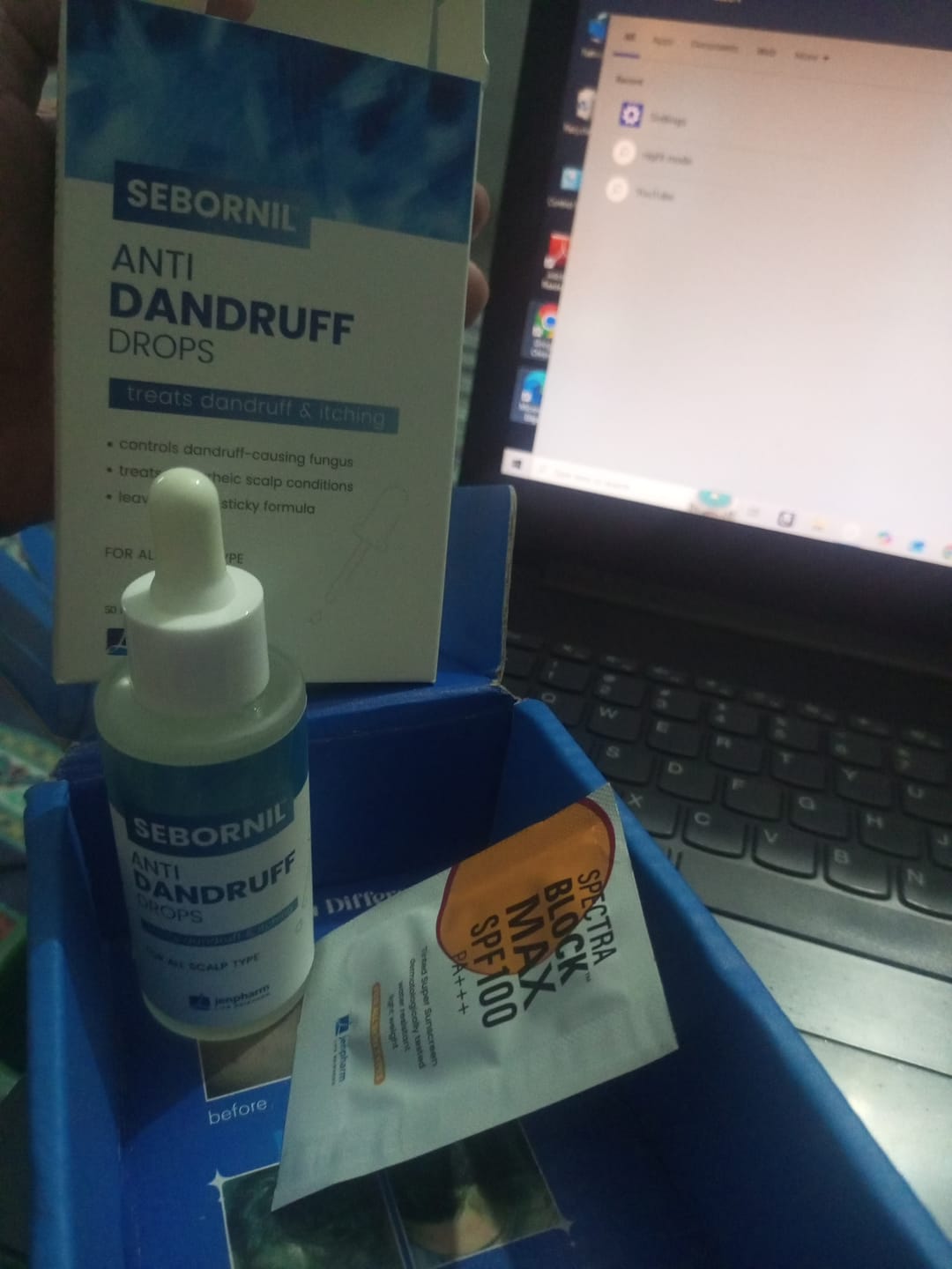Customer photo review of Sebornil Anti Dandruff Drops