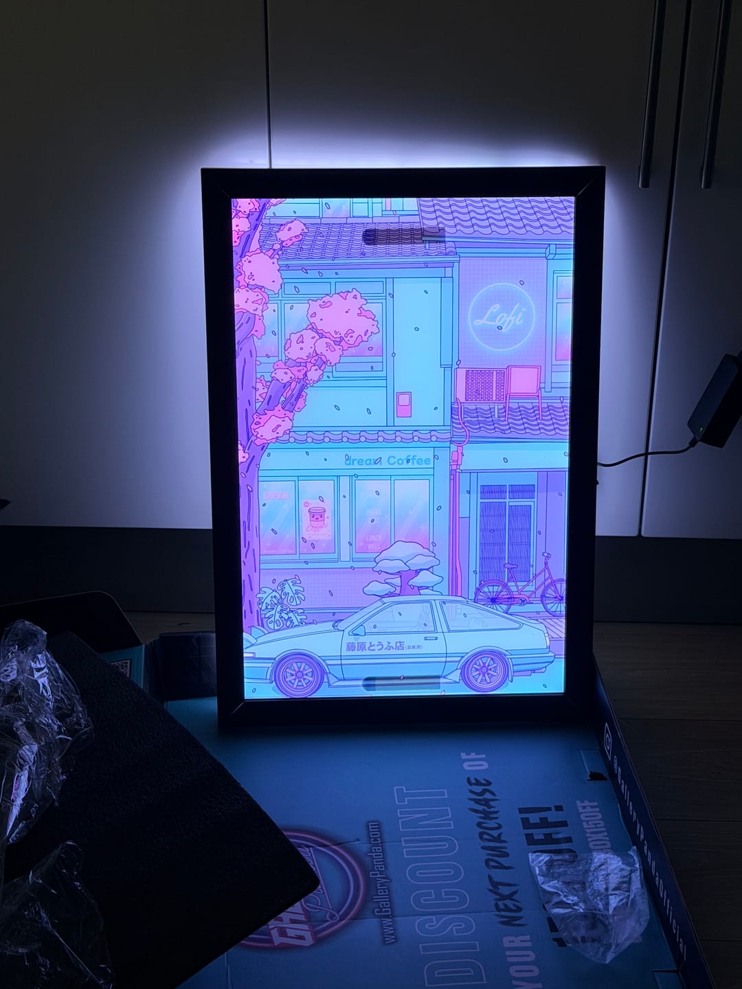 Customer photo review of Lightbox Frame (16x24 in)