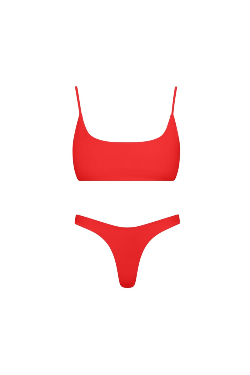 Customer photo review of Malibu Bralette Bikini Set – Red