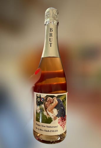Customer photo review of Valentine's Day Photo - Personalized Wine