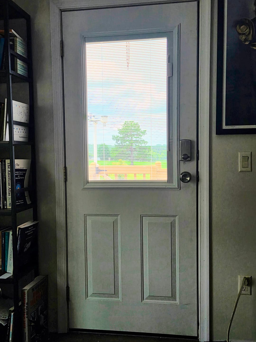 Customer photo review of Raise & Lower Blinds Glass and Frame Kit (Half Lite)