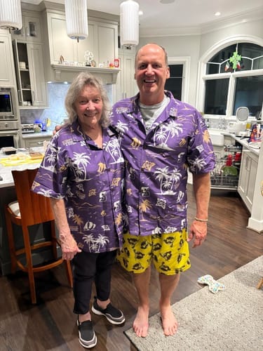 Customer photo review of Scranton Swim & Dive Hawaiian Shirt