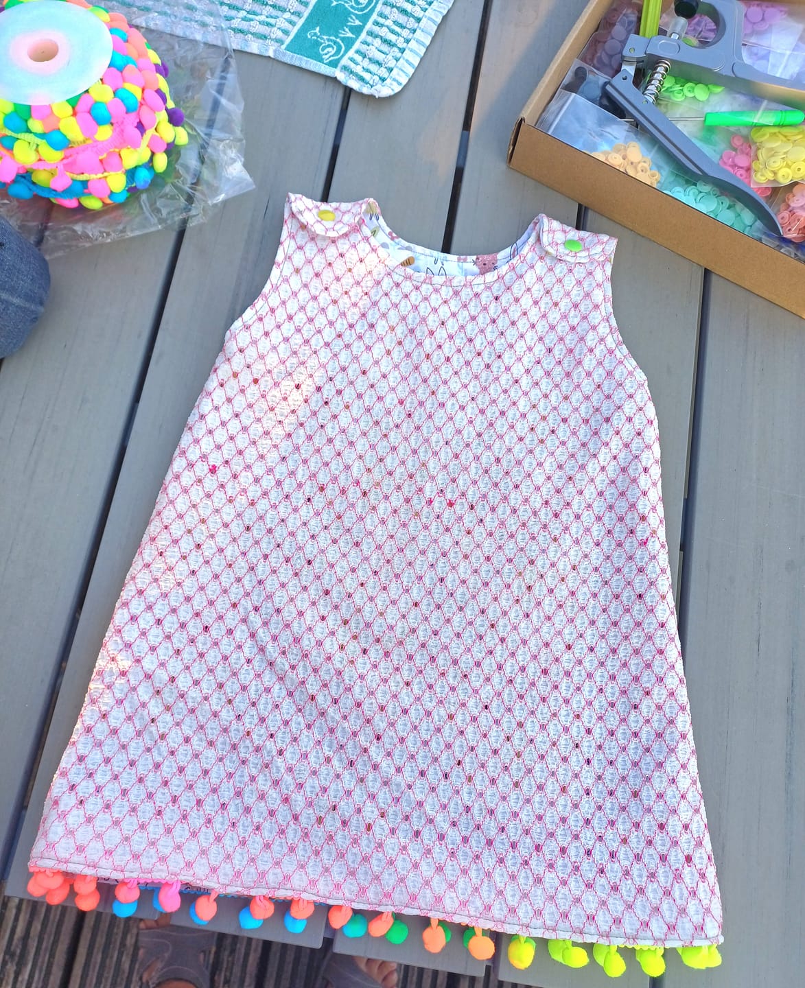 Customer photo review of Airy Prism Knitted Fabric