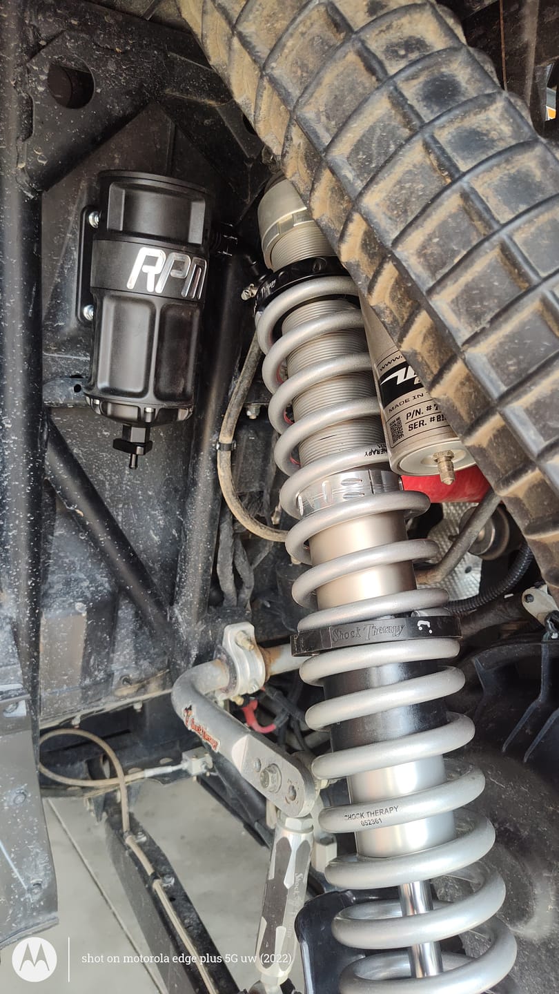Customer photo review of RPM Polaris RZR Turbo, XPT, Turbo R, Pro S, & Pro XP 4-Stage Oil Catch Can Kit