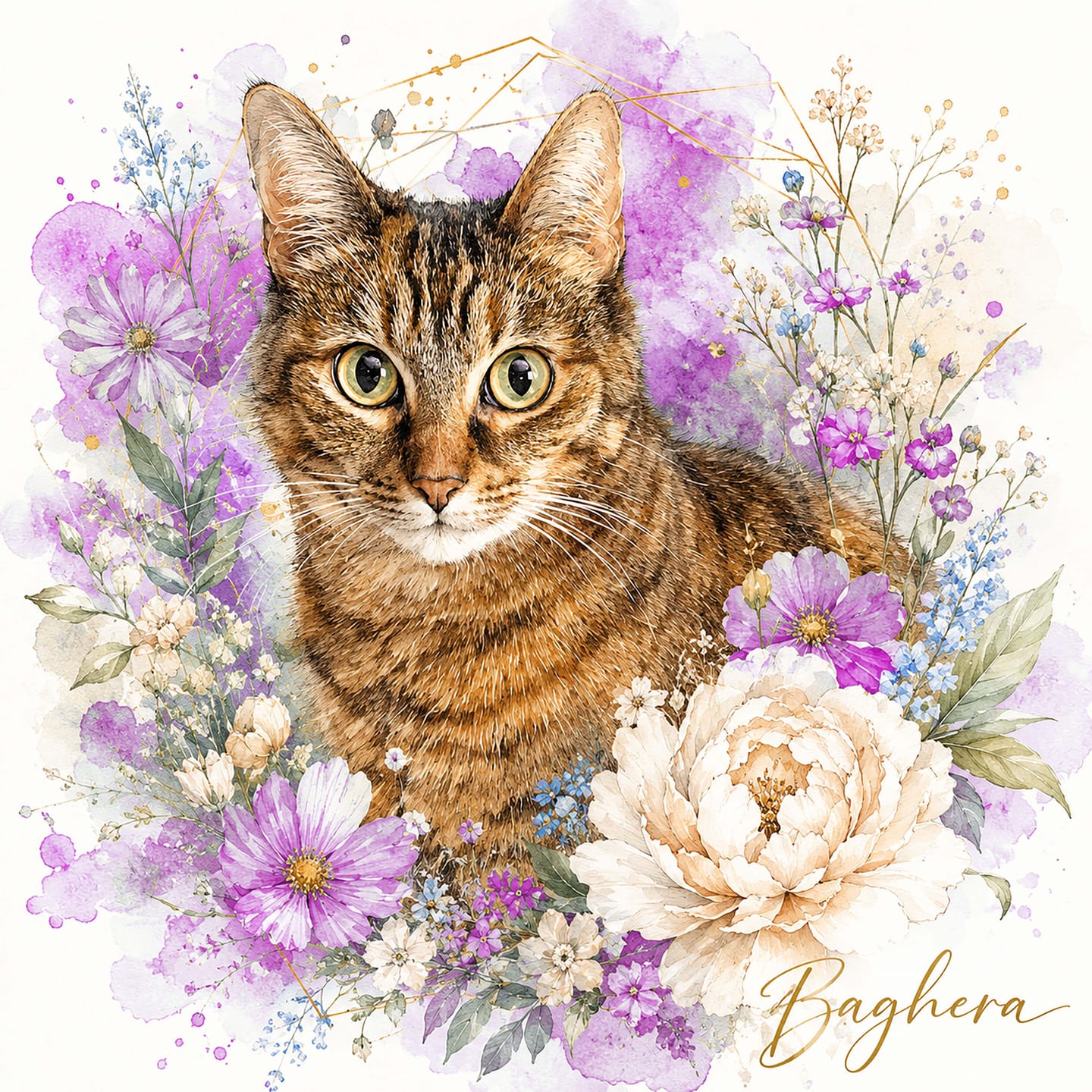 Customer photo review of Custom Pet Portrait Canvas - In Full Bloom