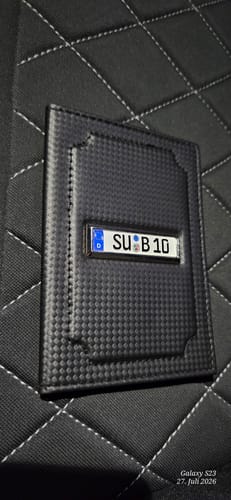 Customer photo review of Kennzeichen Schlüsselanhänger Mini Nummernschild Metall