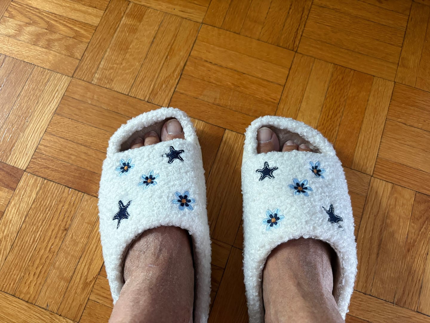 Customer photo review of Starlight Plush Slippers