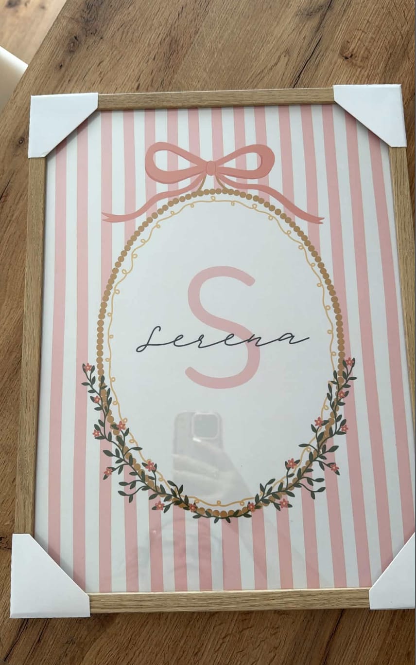 Customer photo review of Personalized Nursery Name – Personalized wall art
